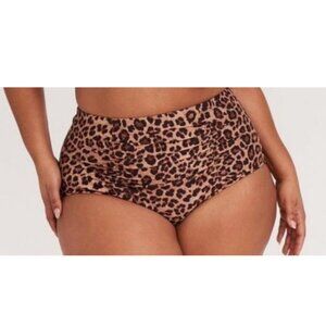 Torrid Swim Bottoms Size 1X NWOT Leopard Print
